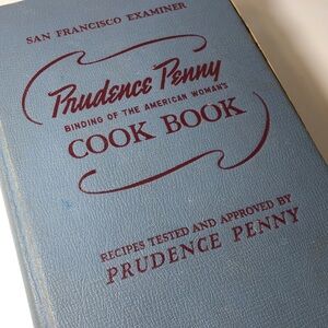 1949 Vintage Hard Back Prudence Penny Illustrated Cook Book